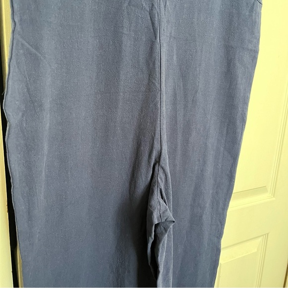 Navy Blue Sleeveless Jumpsuit - Picture 5 of 6